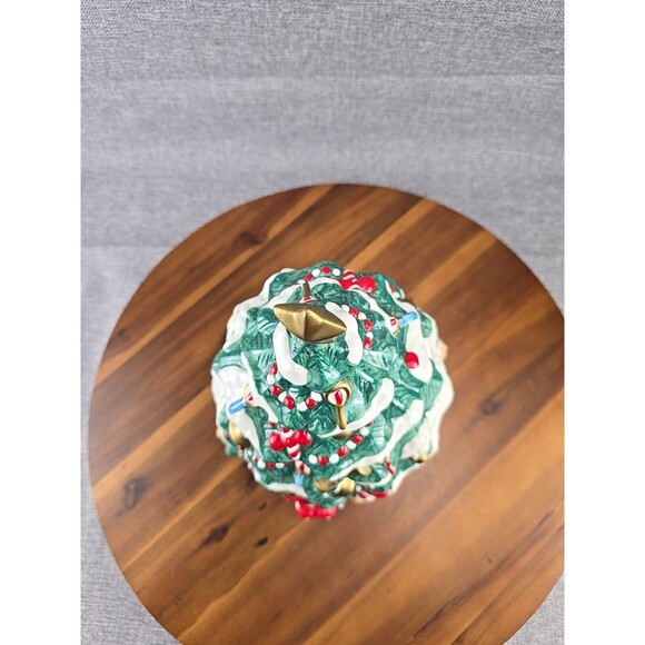 Hearthston Christmas TreeCookie Jar Holiday Christmas‎ In Box - Picture 6 of 10